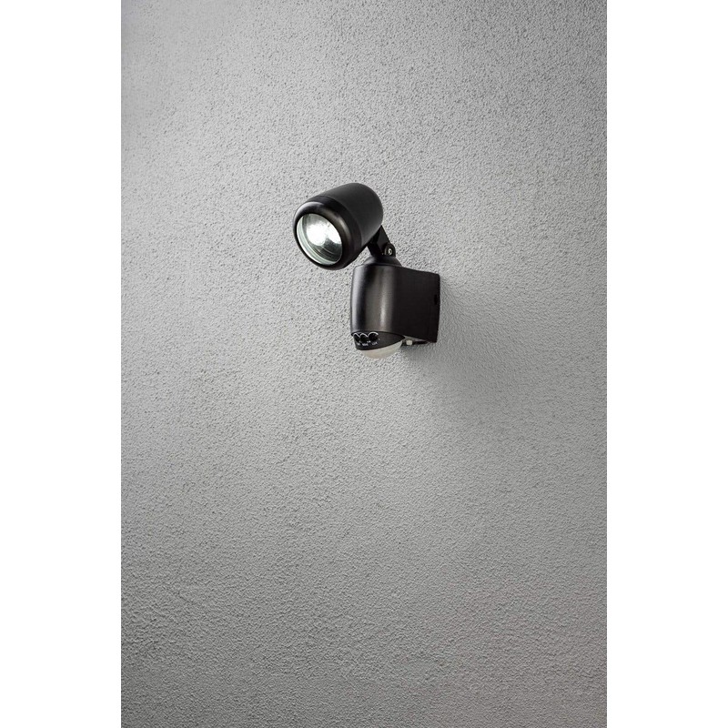Gnosjö Konstsmide 7693-750, Außenwandleuchten, Plastik, schwarz, 14 x 6.5 x