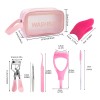 20 Pares Blister Extensiones De Pestañas 3d + Kit Maquillaje