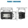 Runleader Digital Hour Meter for Maintenance,AC/DC 5V to 277V for