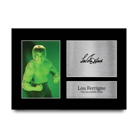 HWC Trading A4 Lou Ferrigno The Incredible Hulk The Incredible Hulk Gifts Printed Signed Autograph Picture for Movie Memorabilia Fans - A4