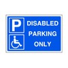 Disabled parking only - parking sign - disable signage -