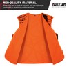 Avizon Men's Hunting Vest Orange Camouflage Hunting Vest Zipper Closer