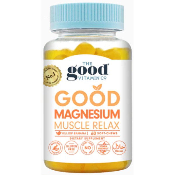 The Good Vitamin CO Good Magnesium Muscle Relax Soft Chews 60 - Banana
