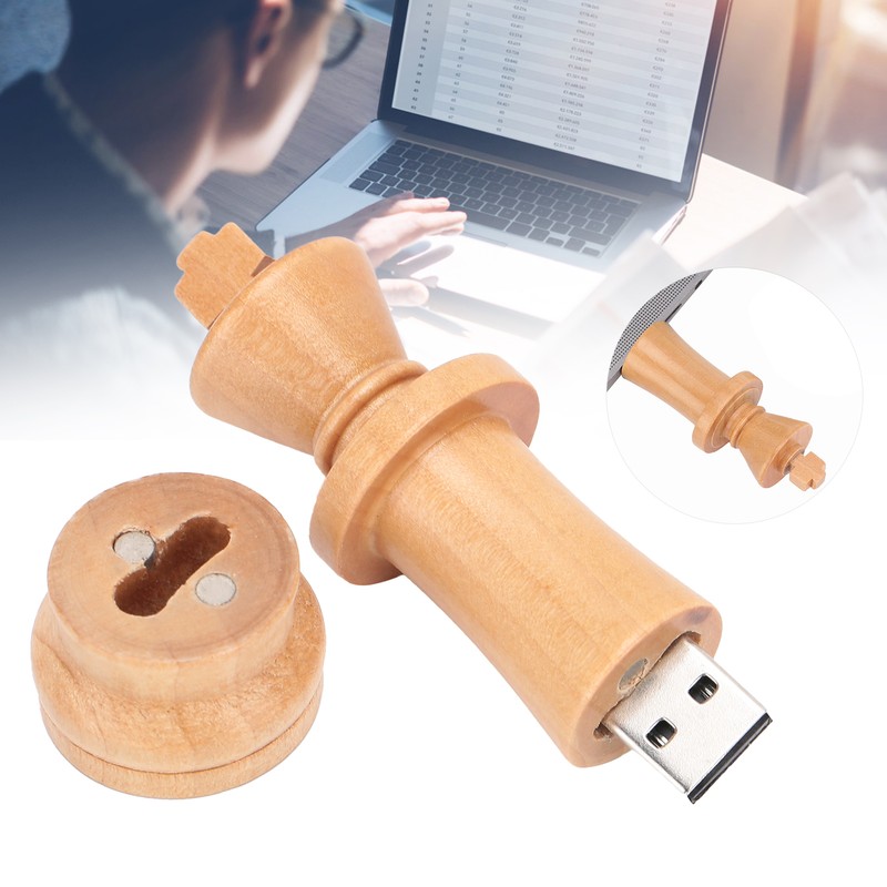Portable USB Flash Drive Chess Styling Memory Stick 12MB/s Reading