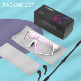 KAPVOE Kids Photochromatic Sunglasses Youth Baseball Sunglasses Lightweight TR90 Frame UV402 Protection Cycling Glasses for Boys Girls Sports Cycling 003