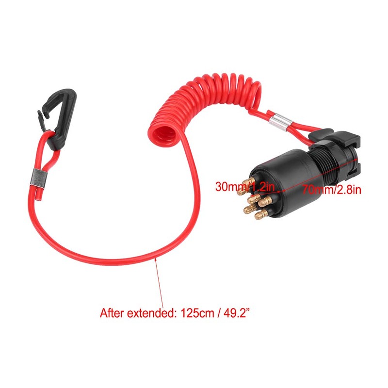 500580 - Ignition Lock Boat Waterproof Ignition Key Switch &