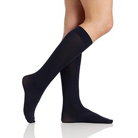 Berkshire womens Women's - 1 Pair Trend Opaque Trouser Socks Sandalfoot, Navy, One Size US