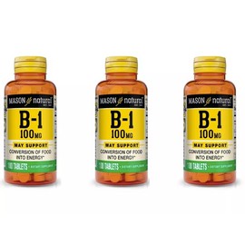 Vitamin B1 Thiamin 100 mg Tablets 300, 3 bottles 100 e/a