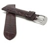 Bandini 22mm Mens Italian Leather Watch Band Strap - Brown