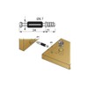 100 x Screw-In Wall Plugs Furniture Connector Cupboard Connector Clamping