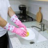 2 Pairs Rubber Cleaning Gloves Household Kitchen Dishwashing Gloves Long