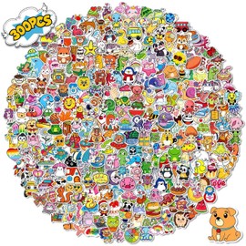 300PCS Animal Stickers,Water Bottle Stickers for Kids,Cute Stickers for Water Bottles,Vinyl Waterproof Stickers for Classroom Teachers Prize Box Toys for Kids Classroom