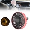 5V 5W 360 Degrees Adjustable Air Outlet USB Car Fan