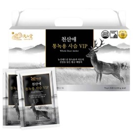 [Cheonsanae] Whole antler deer extract VIP (30 packs of 70g) / [천산애] 통녹용 녹육 사슴진액 VIP (70g 30포)