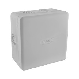 DEBFLEX - Waterproof Junction Box IP55 - for Secure Cable Connection - Surface-Mounted - Grey - 115 x 115 x 60 mm