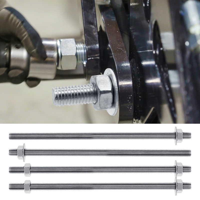 AIMEKE Pack of 6 M8 Threaded Rods, 300 mm Threaded