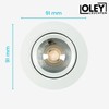 Oley Leuchten® NUVA LED Recessed Spotlight, 230 V, Flat Spotlight,