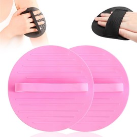 Esponja de Ducha de Goma Blanda, Guantes Exfoliantes Suaves para el Baño, Ideales para la Limpieza Corporal, Guantes Exfoliantes para el Baño que No Causan Dolor, Aptos Tanto para Hombres Como para Mujeres，Rosa-2PCS