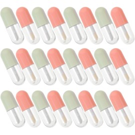 NUOBESTY Bálsamo Labial Envase de Brillo de Labios Rellenable de Plástico Mayoreo 20 Tubos de Brillo de Labios Vacíos de 5ml y No Filtra Conveniente para Viaje