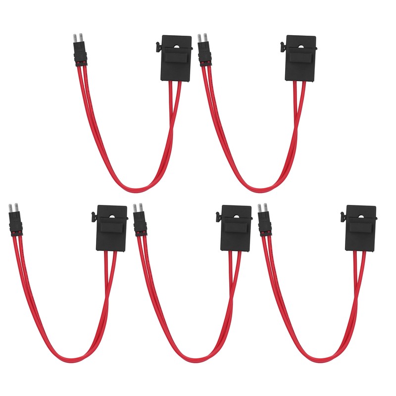 5Pcs Car Fuse Holder Connector Mini Heavy Duty Wire Extension