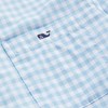 vineyard vines Men's On-The-Go Nylon Gingham Shirt, Jake Blue Plaid
