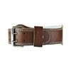 RingMasterUK Weight Lifting Belt 4" Leather Gym Workout Back Support