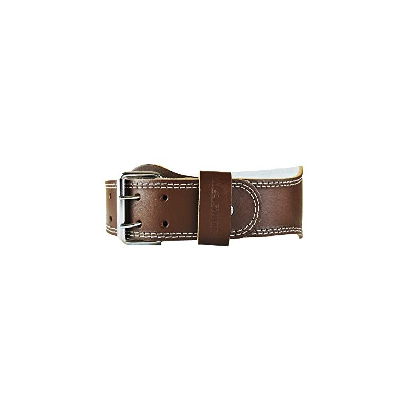 RingMasterUK Weight Lifting Belt 4" Leather Gym Workout Back Support