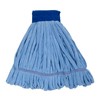 MOP38-BLB Microfiber Tube Mop, Launderable, Lightweight, Blue Large