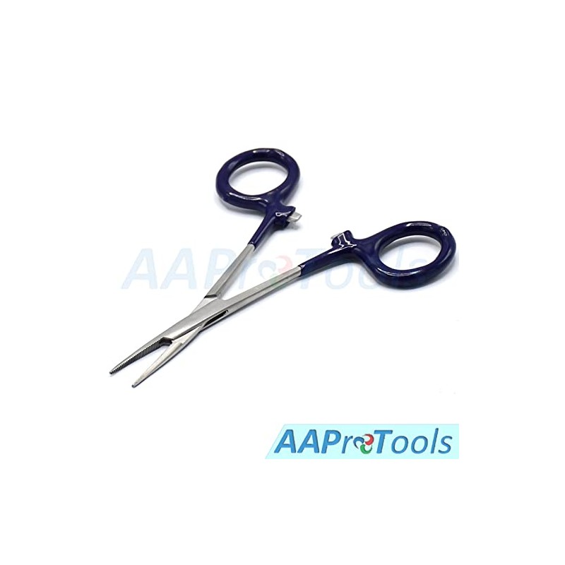 AAProTools Dog Pet Ear/Nose Hair Puller Grooming Hemostat Locking Forceps
