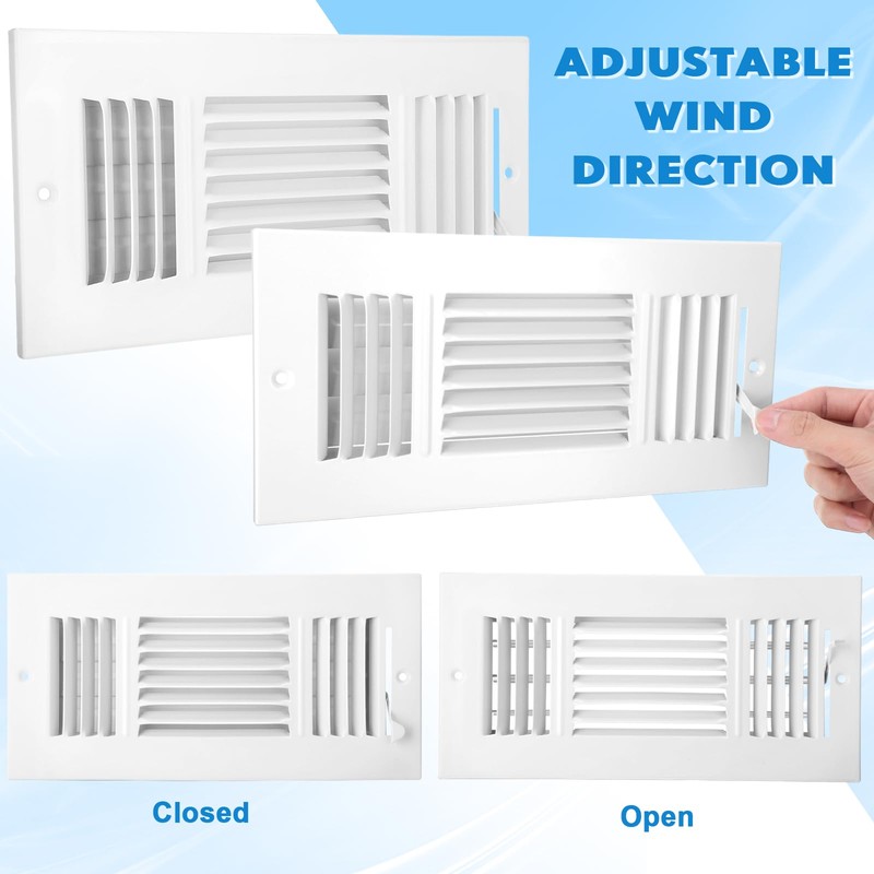 Wesiti 4 Pcs 10 x 4 Inch Ceiling Vent Covers