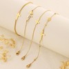 BAYLAY Cross Bracelet for Women - 18K Gold Plated Tiny