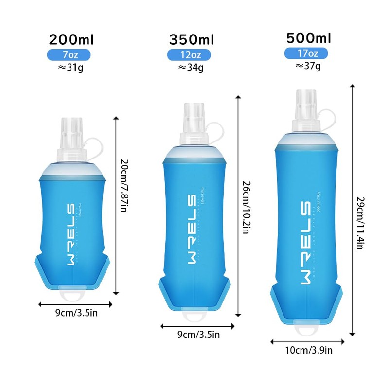 Soft Flask, Running Bottle, 16.9 fl oz (500 ml), 13.8