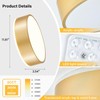 Peblto Dimmable Gold LED Ceiling Light, 2700K-6000K 5CCT in One