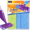 Reusable Mop Pads Compatible with Swiffer WetJet Mop, MyKEEPOW Wet