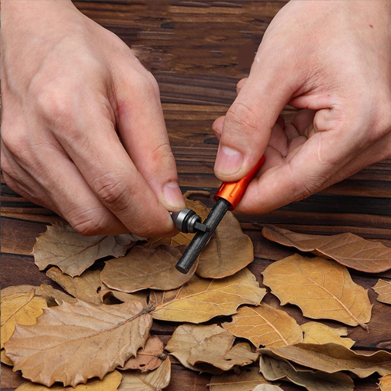 Jzhen Outdoor Fire Steel Flint Survival Extremely Strong Spark Flight,