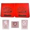 BST BSSP 2PCS Universal Red Mud Flaps 24"x24", Straight Heavy
