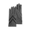 isotoner Damen Handschuhe aus Wolle, Touchscreen-kompatibel Gr. Einheitsgröße, grau meliert