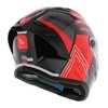 MT Stinger 2 full face helmet Tron gloss black red