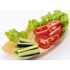 Sanxian - Disposable Wood Boat Plates/Dishes (100, 5''Long×2.4''Wide×0.5''High)
