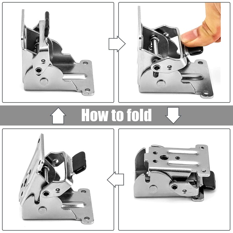 Folding Hinge Pack of 2 Table Legs Folding Locking Table