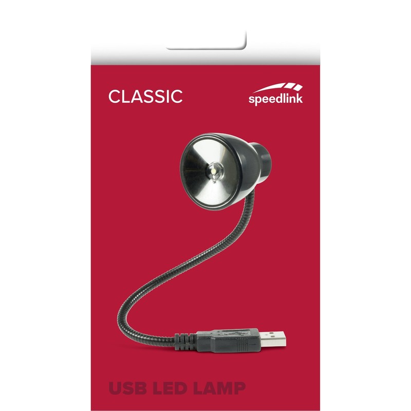 Speedlink, USB LED lamp, Plastic, Plastic, Black, 3.8 x 4.0