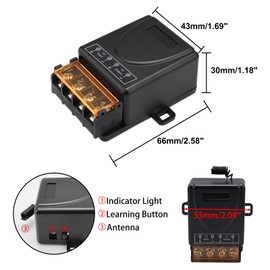 Smart Wireless Remote Switch - Control Electrical Equipment up to 70m Away with Keypads & Remotes. Perfect for Home