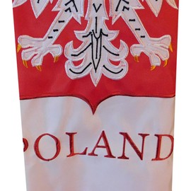 60" Poland Polish Eagle Embroidered Wind Sock Windsock