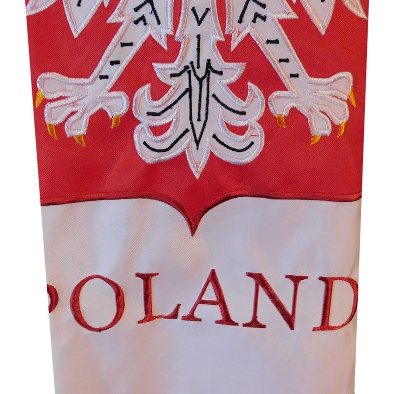 60" Poland Polish Eagle Embroidered Wind Sock Windsock