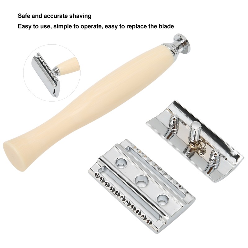 Safety Razor Double Edge Safe Accurate Shaving Simple Operation Practical