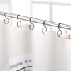 Goowin Shower Curtain Hooks, Anti-Fall S-Shaped Shower Curtain Ring, Decorative