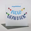 Claire Giles POM085 "Congratulations, New Grandson" Greeting Card Embellished with