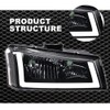 G-PLUS LED Headlights Compatible with Chevy Silverado/Avalanche 2003 2004 2005