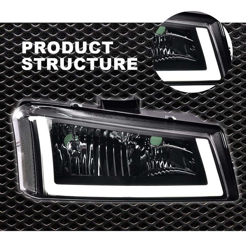 G-PLUS LED Headlights Compatible with Chevy Silverado/Avalanche 2003 2004 2005