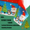 137*274cm Large Christmas Disposable TableCloths Cover Plastic,Rectangle Table Cloths Holly